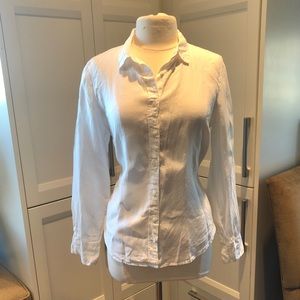 J Crew perfect shirt Irish linen - slim as 12